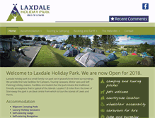 Tablet Screenshot of laxdaleholidaypark.com